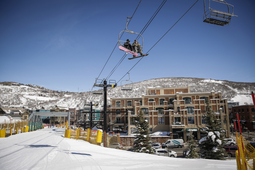 Ski Park City Utah Town Lift in Old Town Park City